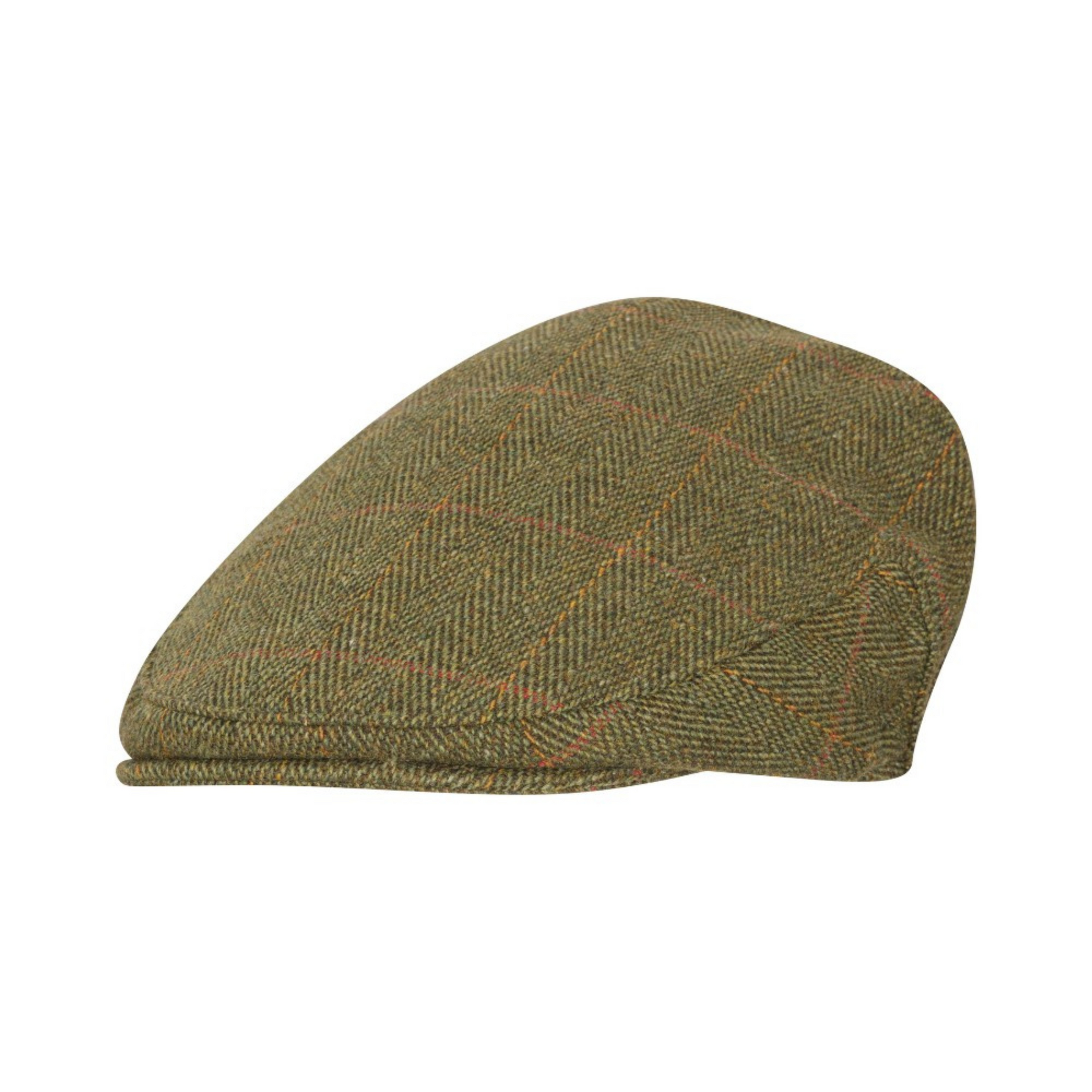 Walker Hawkes Derby Tweed Cambridge Flat Cap, Dark Sage