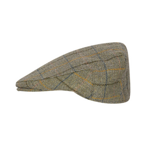 Walker Hawkes Derby Tweed Cambridge Flat Cap, Navy Stripe
