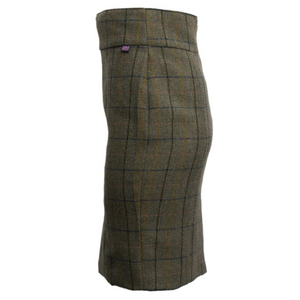 Walker Hawkes Ladies Derby Tweed Winslow Skirt Navy Stripe hame