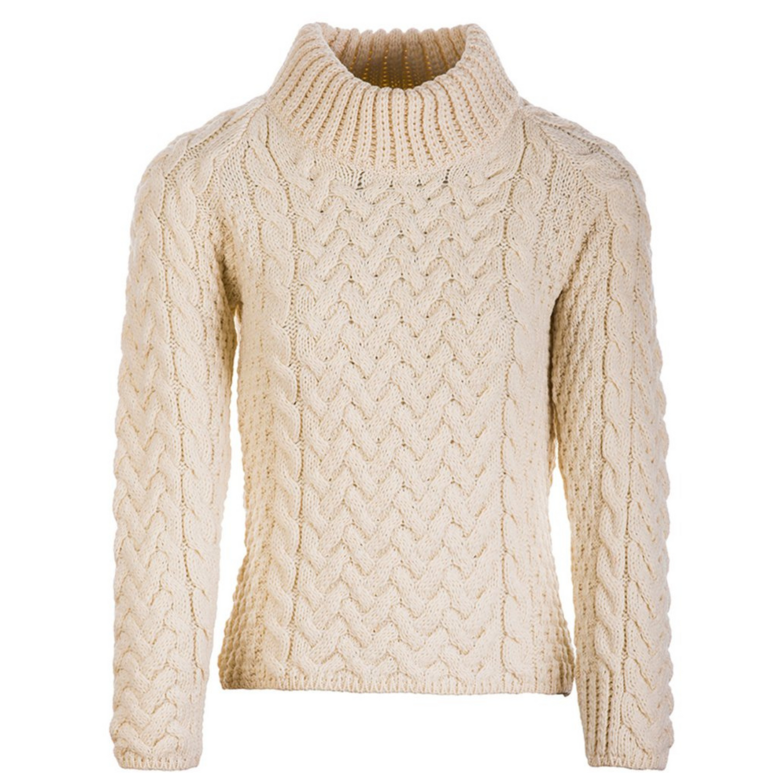 Tämä klassinen irlantilaistyyppinen neule on täydellinen niin pitkille talvikävelyille kuin rennommille illanvietoille takkatulen ääressä.