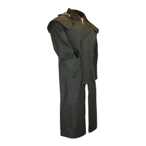 Walker Hawkes Wax Stockman Cape Coat, oliivi