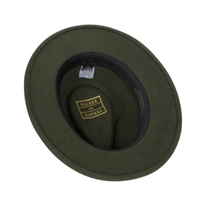 Walker Hawkes Wool Felt Howick Hat Olive huopahattu