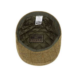 Walker Hawkes Derby Tweed Cambridge Flat Cap, Light Sage