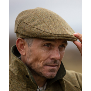 Walker Hawkes Derby Tweed Cambridge Flat Cap, Light Sage