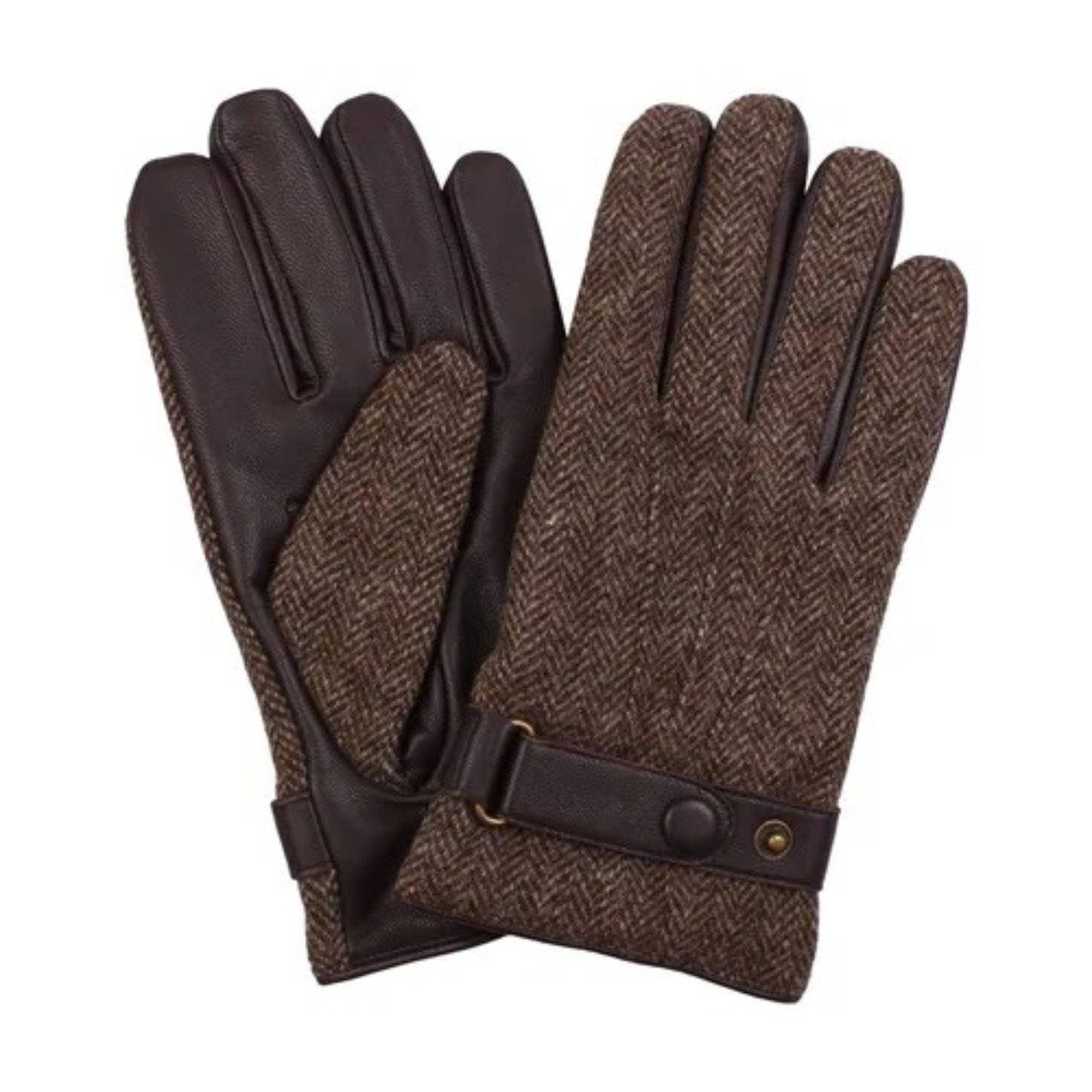 Amanda Christensen Tweed hanskat, ruskeat.