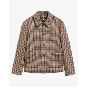 Barbour Austen naisten villakangasjakku, ruskea, edestä kuvattuna.
