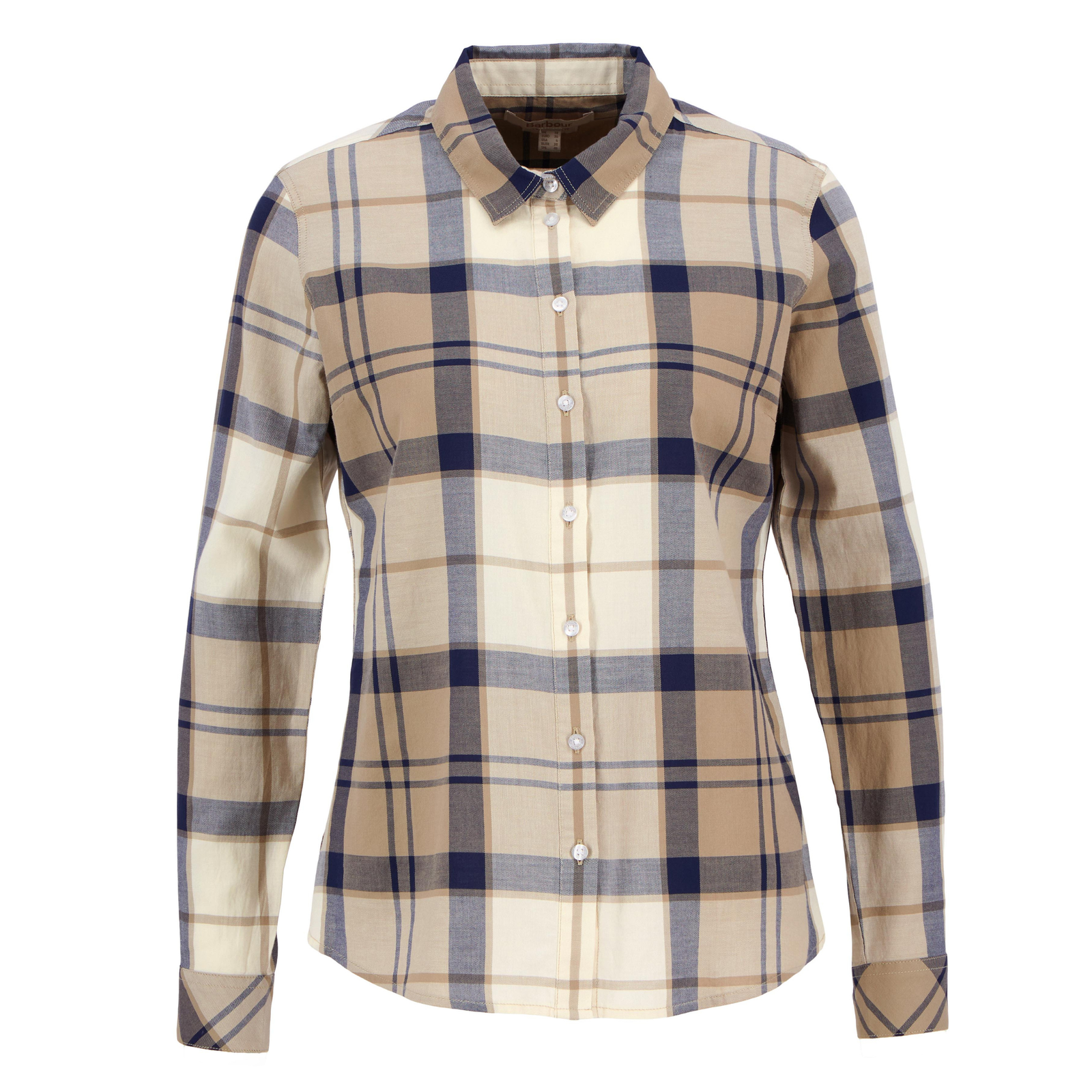 Barbour Bredon naisten ruudullinen kauluspaita tuotekuvassa.