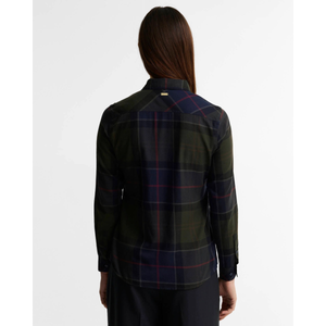 Barbour Bredon Shirt naisten paita, tummaruudullinen