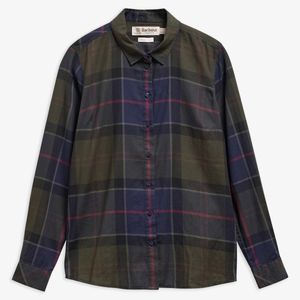 Barbour Bredon Shirt naisten paita, tummaruudullinen