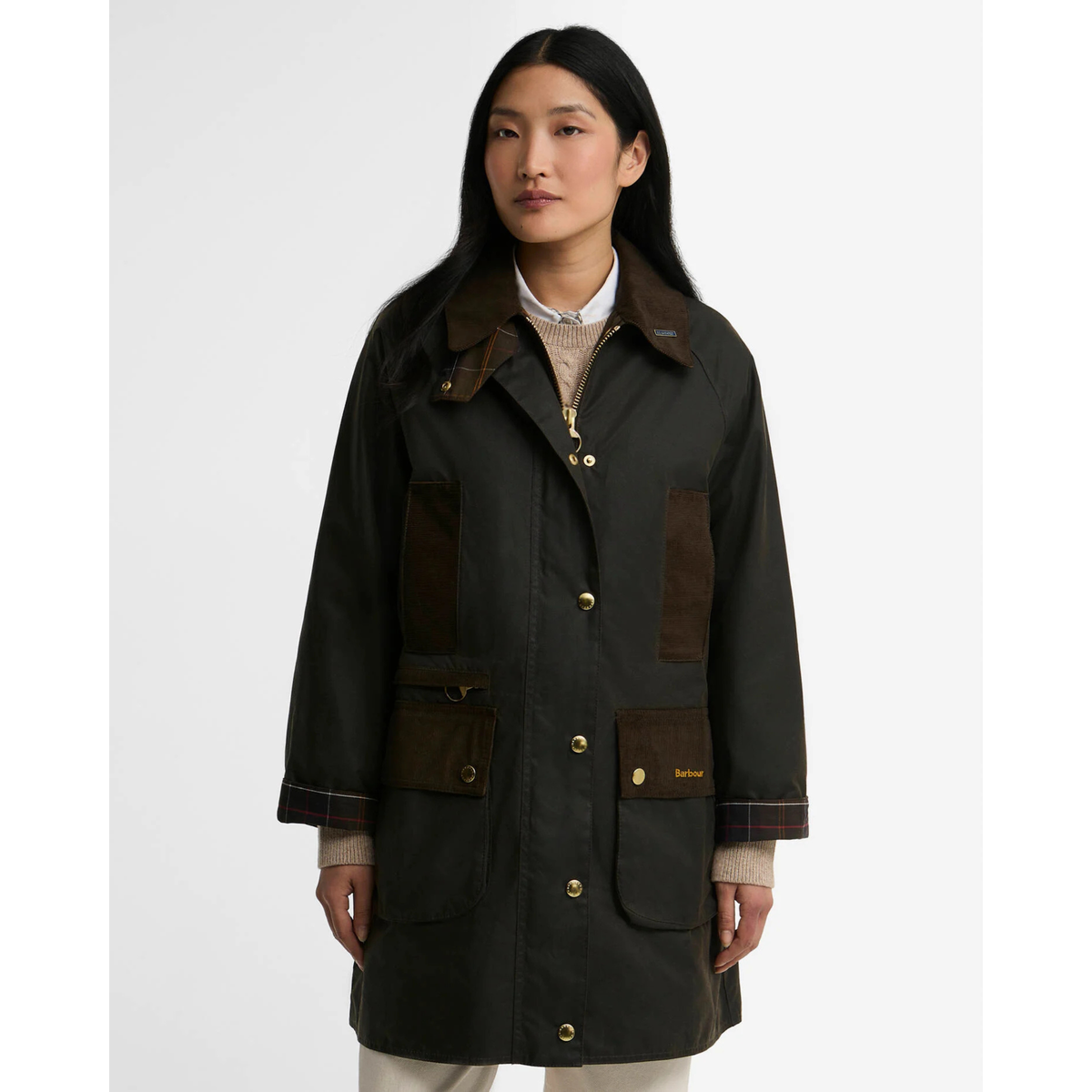 Barbour Icons Modern Beaufort naisten öljykangastakki, oliivinvihreä