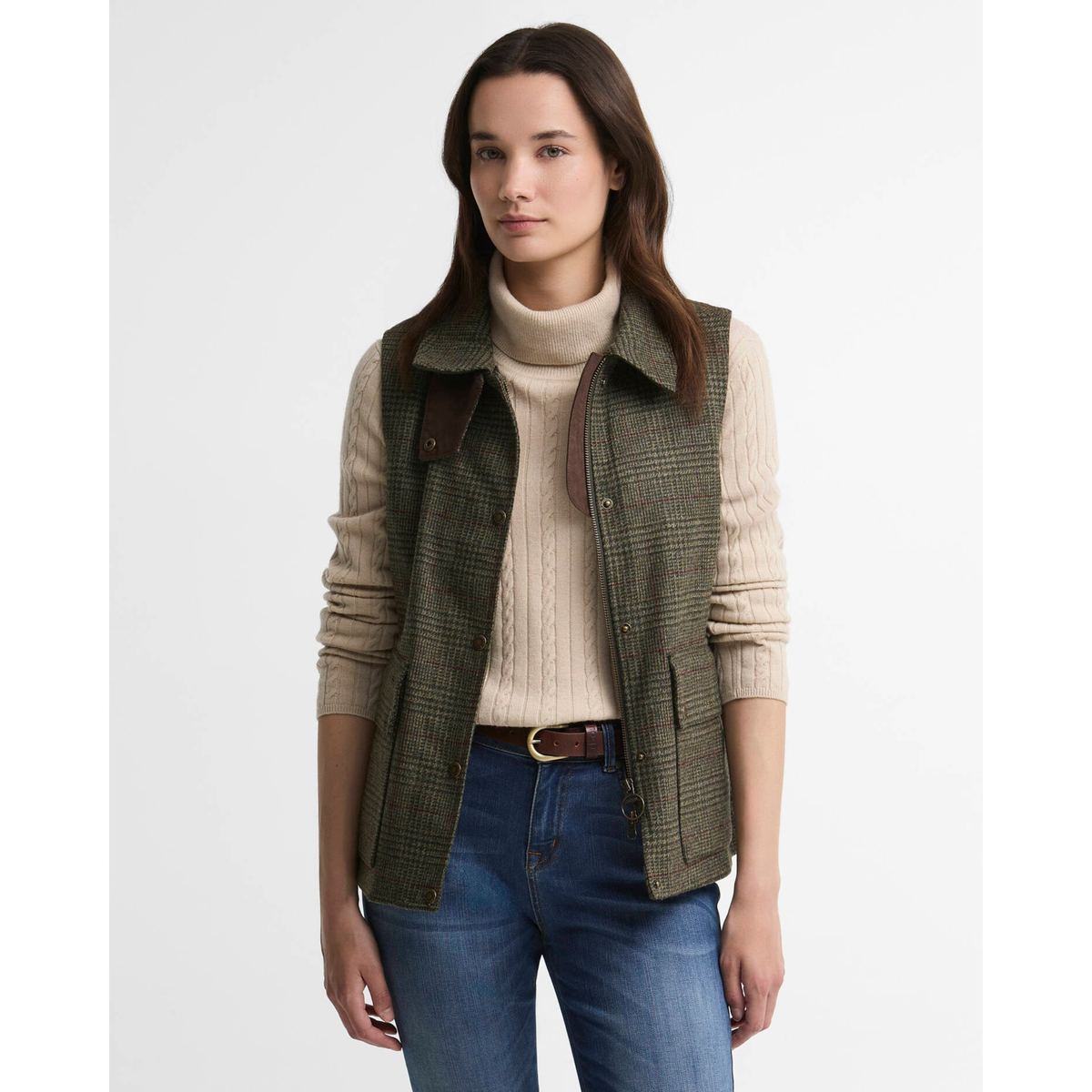 Barbour Joyce Gilet naisten liivi, aukinaisena.