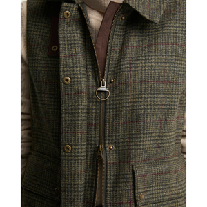 Barbour Joyce Gilet naisten liivi, vetoketjusta kuvattuna.