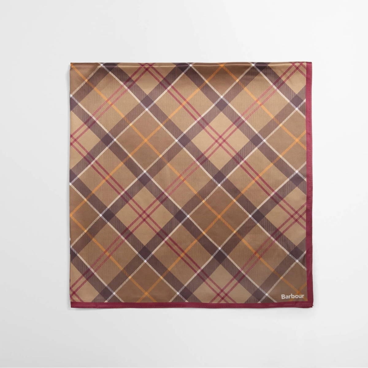 Ruudullinen neliön mallinen Barbour Kinsale huivi.