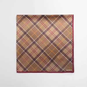Ruudullinen neliön mallinen Barbour Kinsale huivi.