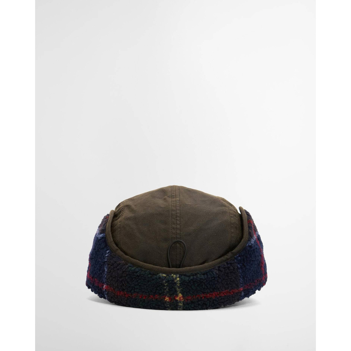 Barbour Lonnen Carpenter Cap, oliivinvihreä, takaalta kuvattuna.