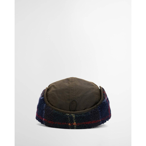 Barbour Lonnen Carpenter Cap, oliivinvihreä, takaalta kuvattuna.