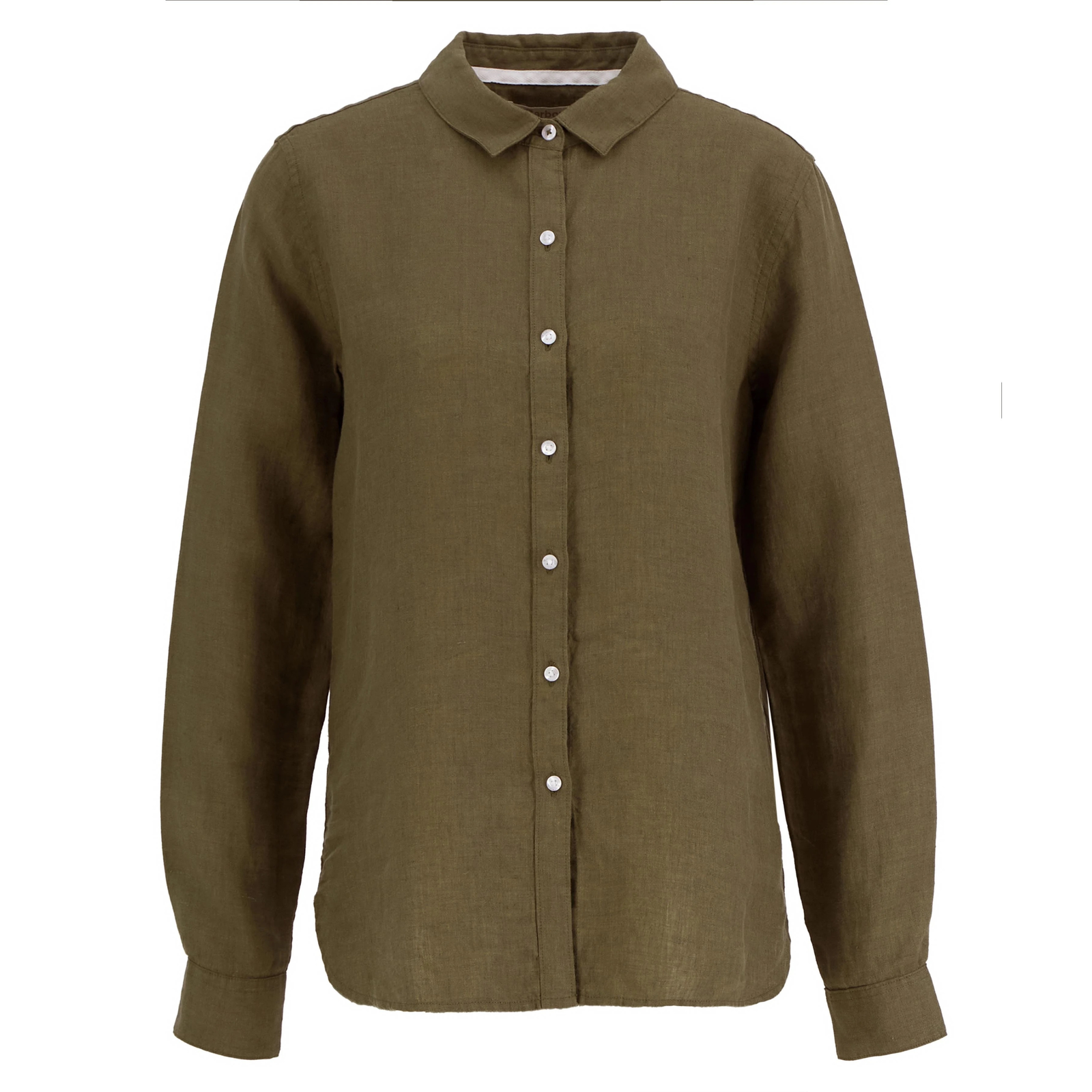 Barbour Marine Shirt naisten pellavapaita, vihreä