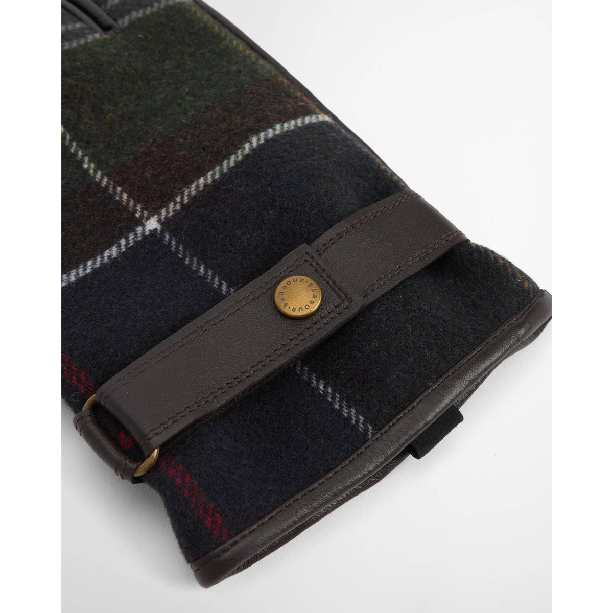 Barbour Newbrough Tartan Gloves miesten hanskat, napit