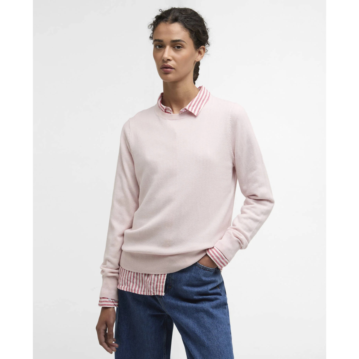 Barbour Oakley naisten neulepaita, vaaleanpunainen