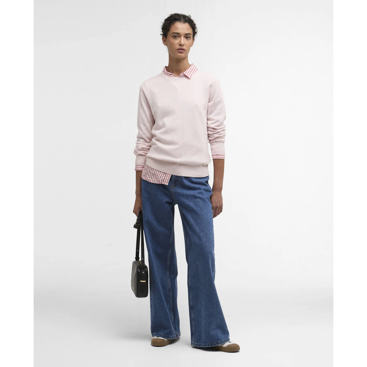 Barbour Oakley naisten neulepaita, vaaleanpunainen