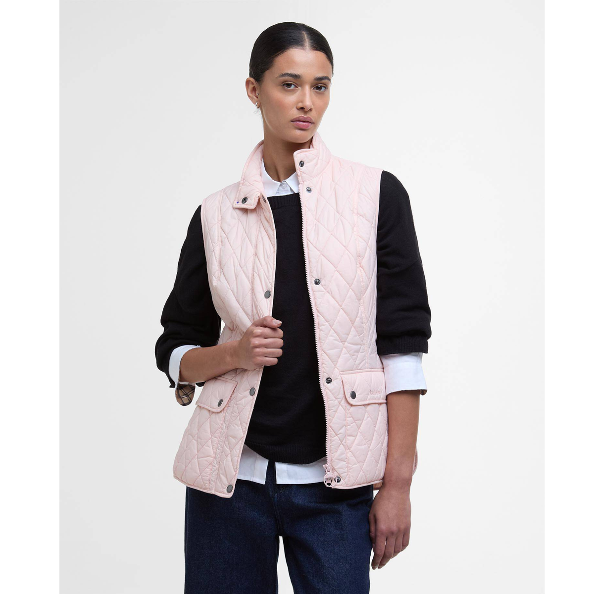 Barbour Otterburn naisten tikkiliivi, vaaleanpunainen