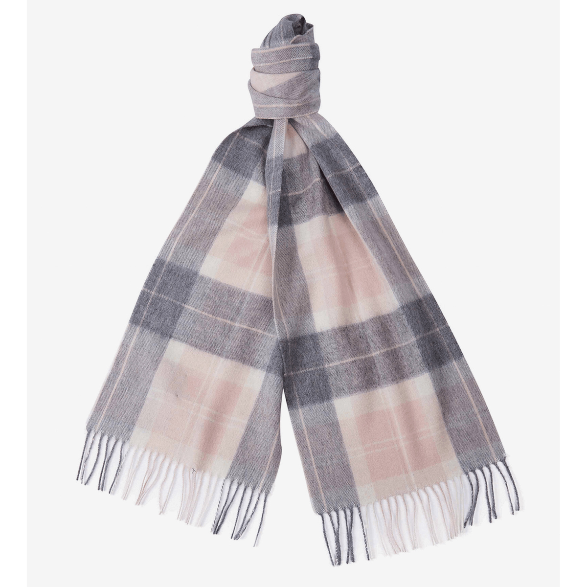 Barbour Tartan Scarf, vaaleanpunaruudullinen.