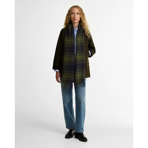 Barbour Tartan Scarf, vihreäruudullinen, mallikuva