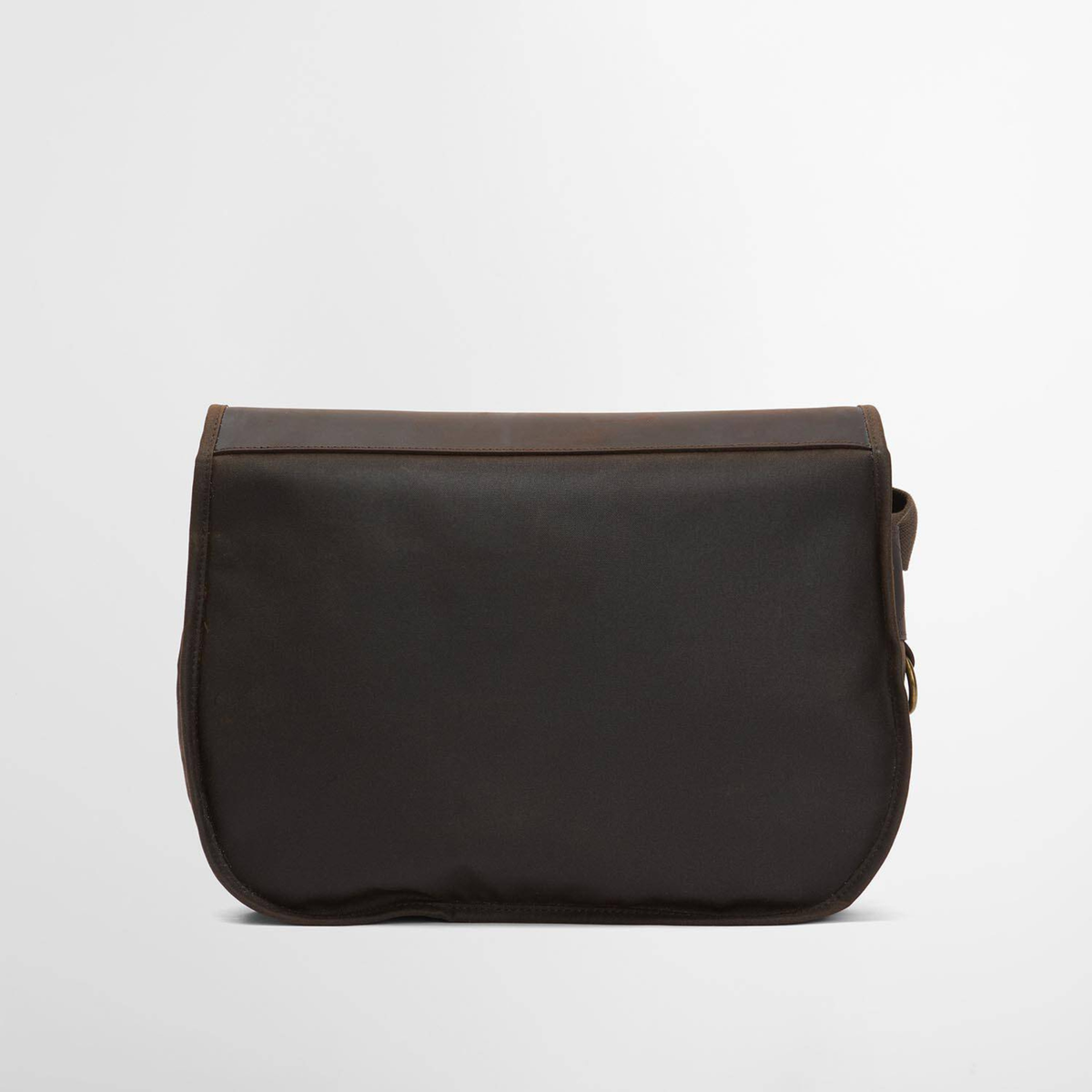 Barbour Waxed Leather Tarras Bag laukku takaapäin kuvattuna.