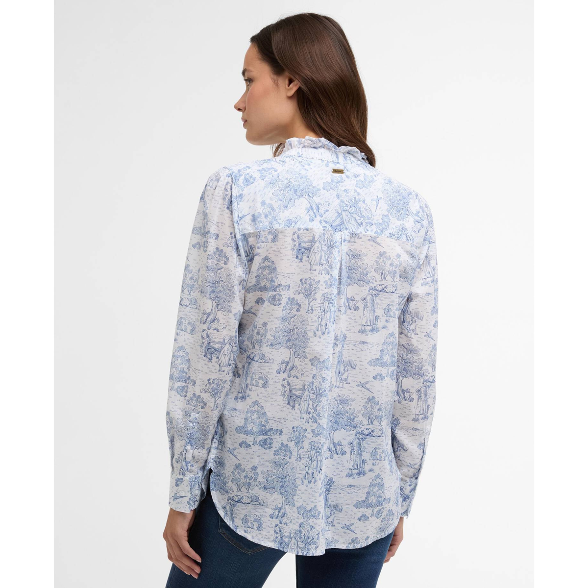 Barbour Wisteria paitapusero takaa päin kuvattuna.
