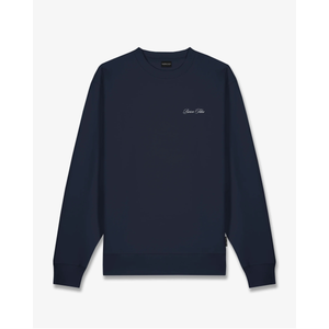 Baron Filou Backprint Pullover Filou 187 Chalet Owners Club BARON - Oxford Blue, edestä kuvattuna.