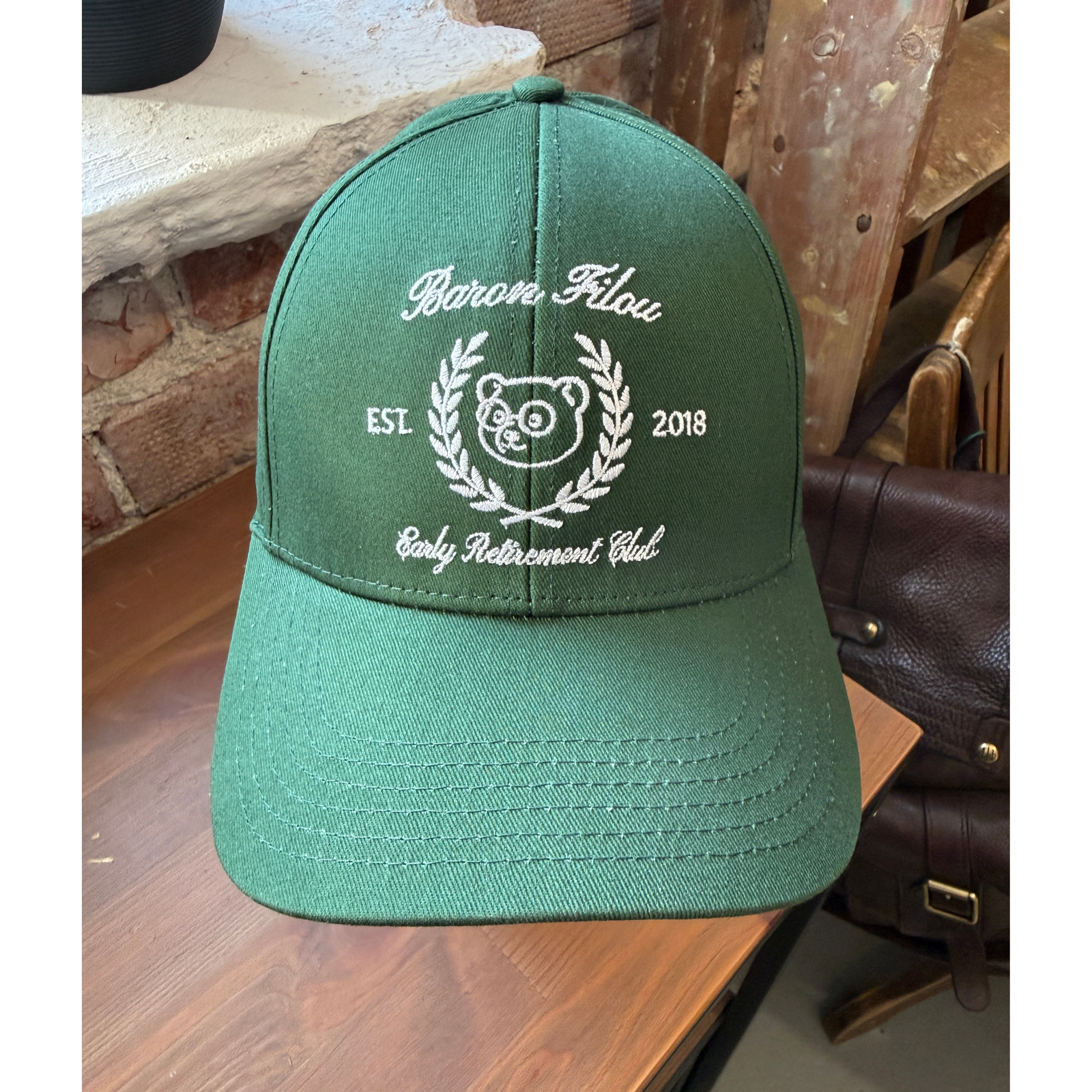 Baron Filou Early Retirement Club Cotton Cap, vihreä