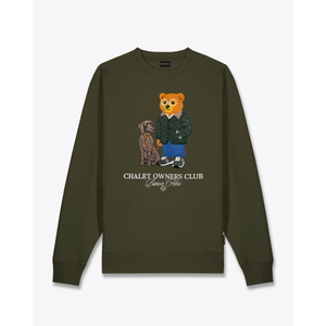 Baron Filou Embroidered Pullover Filou 182 - Olive Green, Oliivi