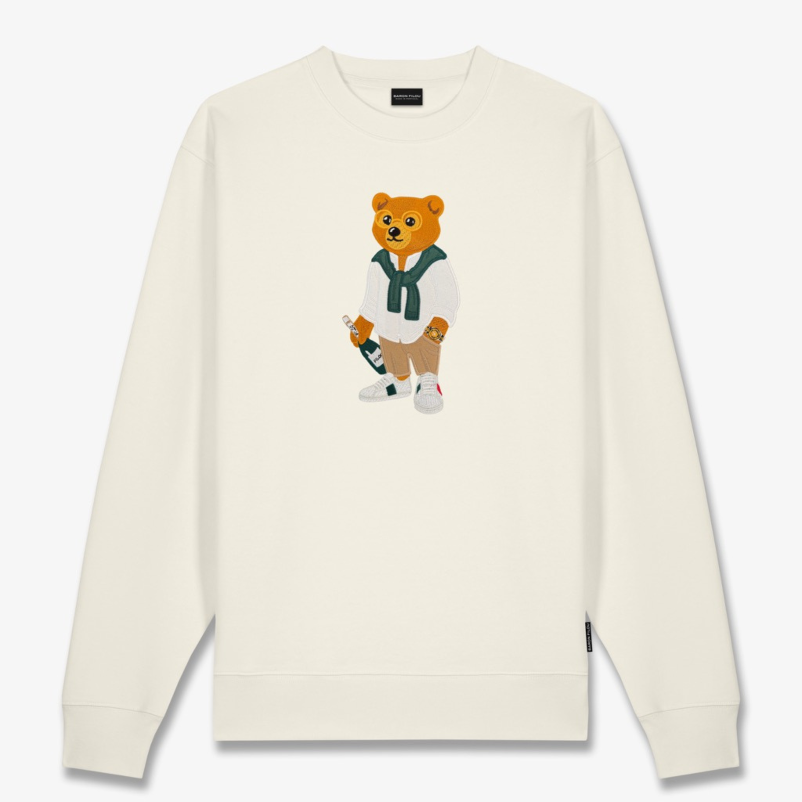 Baron Filou Embroidered Pullover Filou CXL college, off white