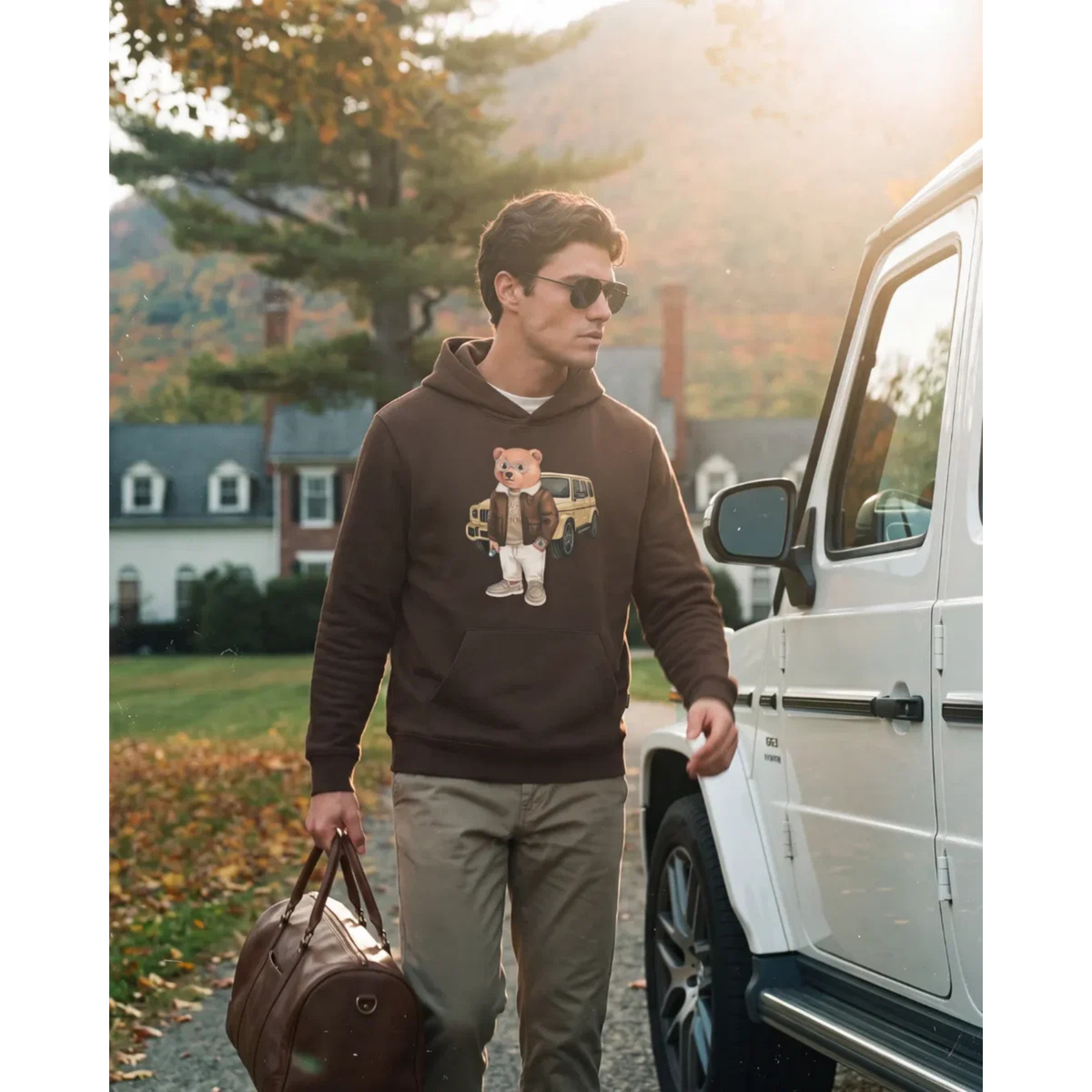 Baron Filou Hoodie Filou 183 - S, Chocolate Brown, mallikuva