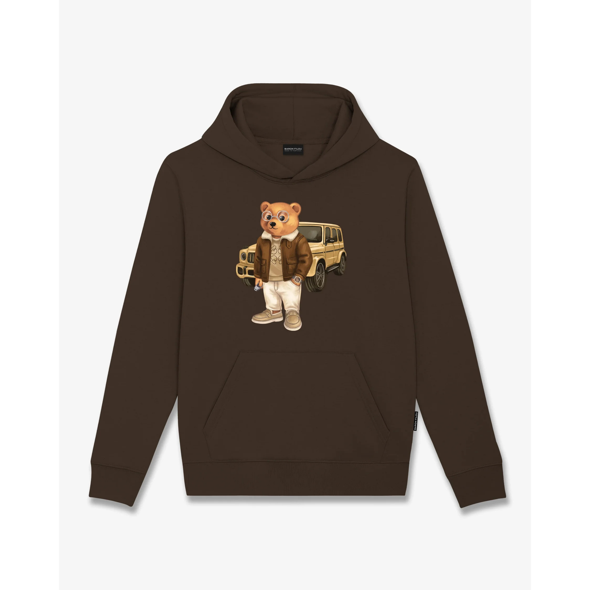 Baron Filou Hoodie Filou 183 - S, Chocolate Brown