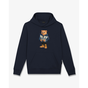 Baron Filou Hoodie Filou 190 - Oxford Blue, Edestä kuvattuna.