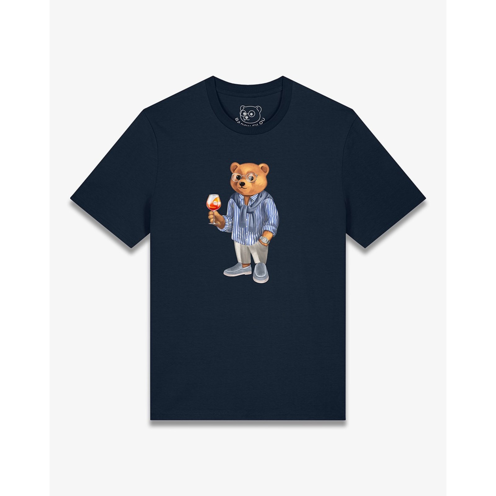 Baron Filou Organic T-shirt Filou CXLIV, navy