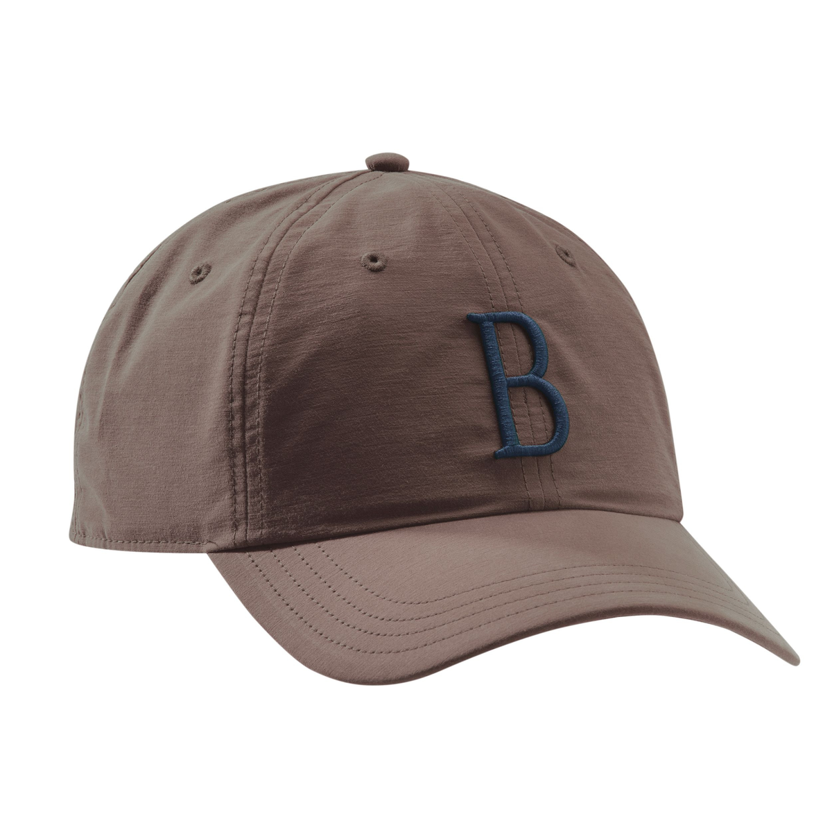 Ruskeassa Beretta Big B Cap lippiksessä on B-logo tummansinisellä.