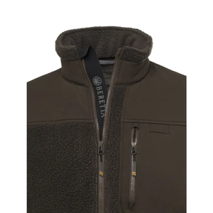 Beretta Halifax Sherpa Fleece Jacket miesten fleecetakki, ruskea, kaulus