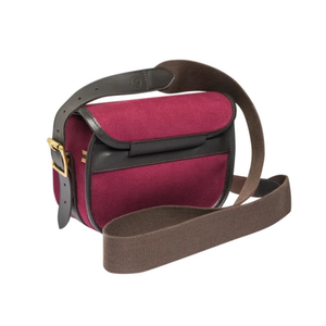 Beretta Terrain EVO Canvas Cart Bag ammuslaukku, viininpunainen, kuvattuna takaosasta.