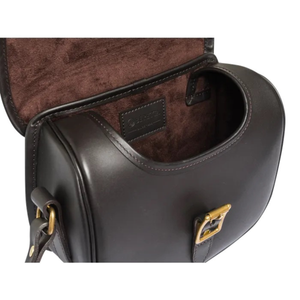 Beretta Terrain EVO Leather Cart Bag ammuslaukku, tummanruskea, kuvattuna sisäosaa.