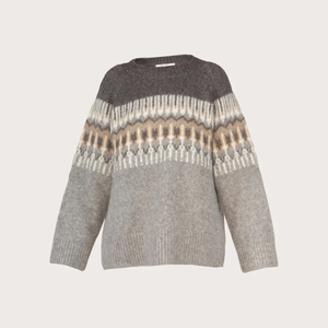 Blue Mia Jacquard Knit neule