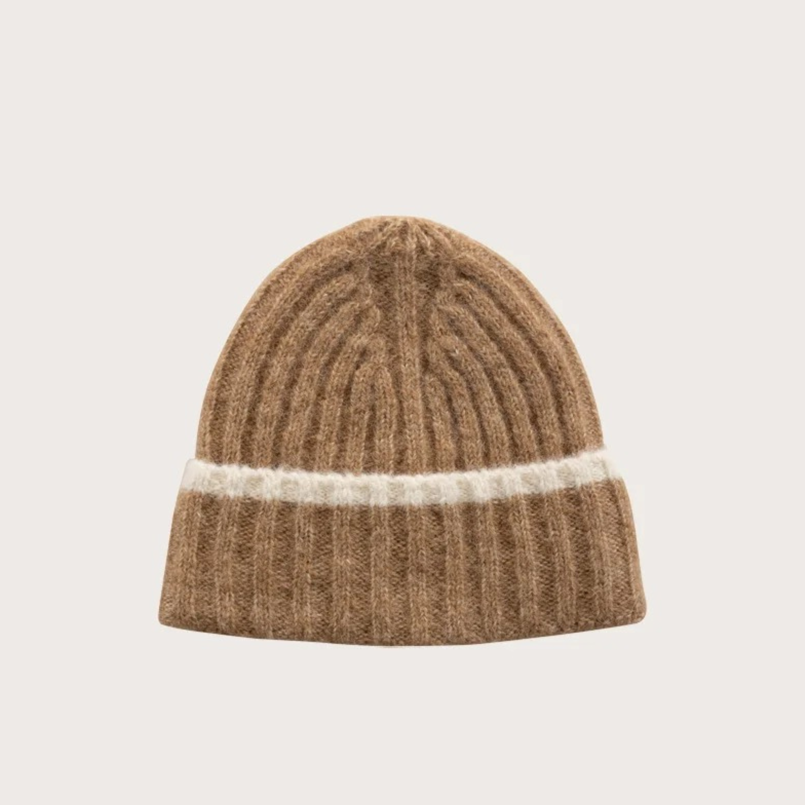 Blue Mitzi beanie, beige