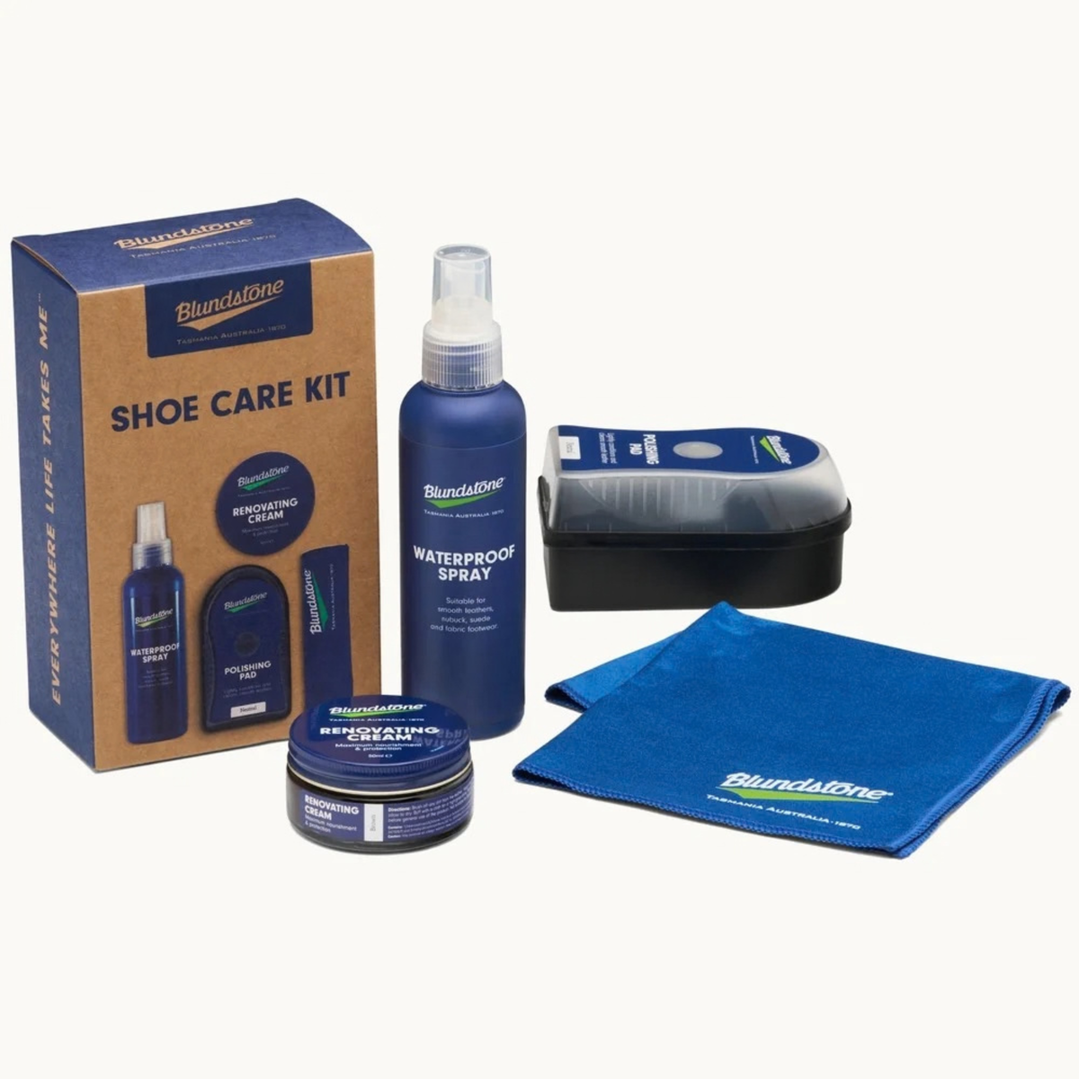 Blundstone Shoe Care Kit B.rown, kenkien hoitosetti