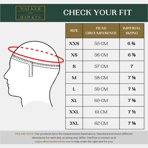 Walker Hawkes Derby Tweed Cambridge Flat Cap, ruskea