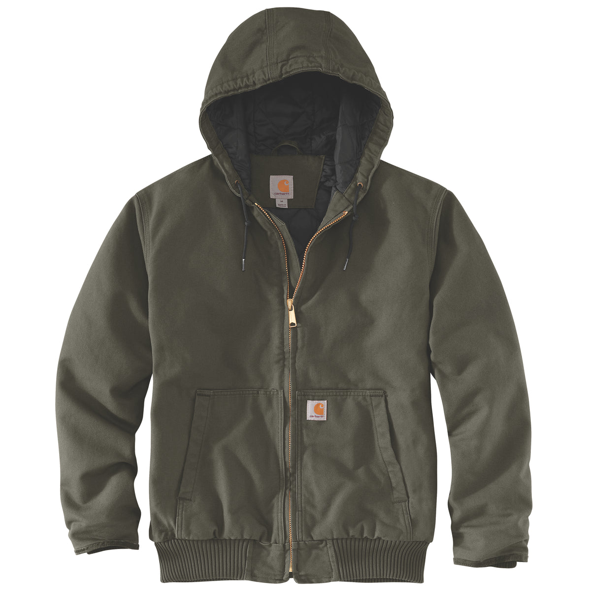 Vihreä Carhartt Active Jacket miesten takki tuotekuvassa.