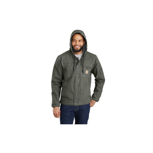 Vihreä Carhartt Bartlett Jacket mallin päällä kuvattuna.