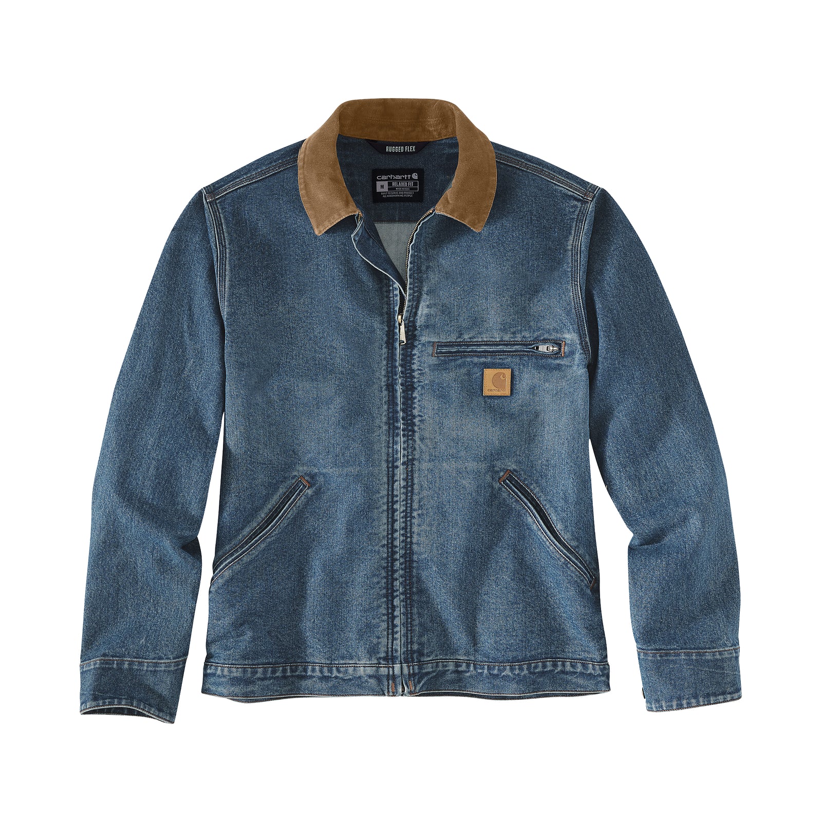 Carhartt Denim Detroit Jacket miesten farkkutakki tuotekuvassa.