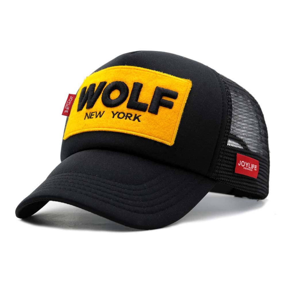 JOYLIFE WOLF NYC Black Cap, musta lippalakki
