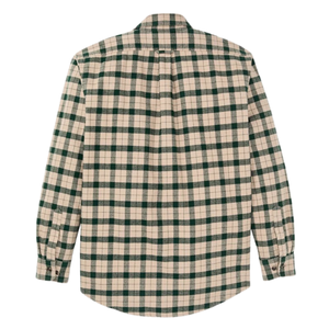 Filson Alaskan Guide Shirt miesten flanellipaita, beige/vihreäruudullinen